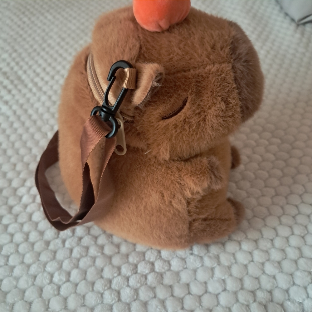 Cute Crestive Capybara Crossbady  Kids Bag Braown  New